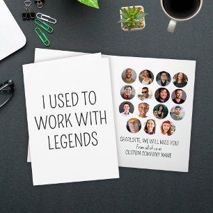 Cartão Eu Trabalhava Com Legendas 15 Foto De Colega De Tr