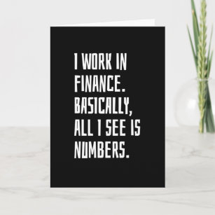 Cartão Eu Trabalho Em Finanças