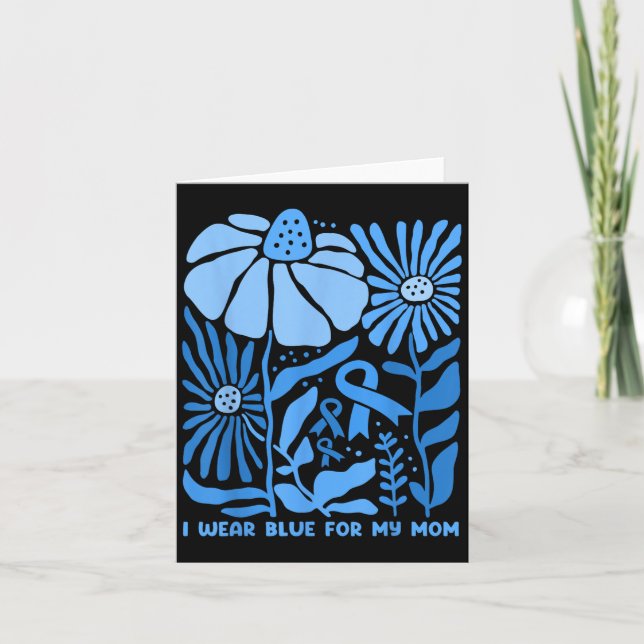 Cartão Eu Uso Azul Para a Conscientização do Diabetes da  (Frente)