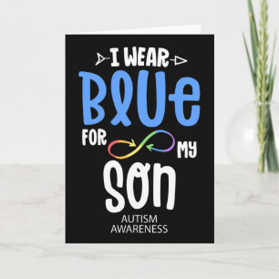 Cartão Eu Uso Azul Pelo Meu Filho Mãe Conscientização do