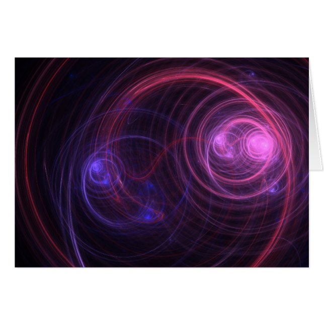 Cartão Eu ver o Fractal de rádio (Frente Horizontal)