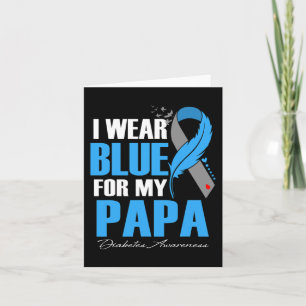 Cartão Eu Visto Azul Para A Pena De Consciência Do Meu Pa