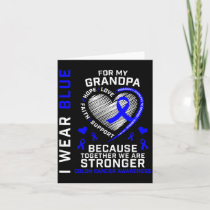 Cartão Eu Visto Azul Para Minha Consciência Do Cancer Do 