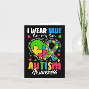 Cartão Eu Visto Azul Para O Meu Filho Sensibilizar Homens