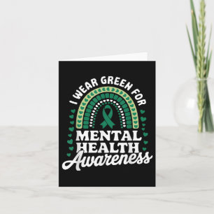 Cartão Eu Visto Consciência Mental Verde