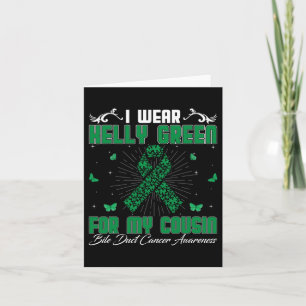 Cartão Eu Visto Kelly Green Para O Meu Cancer Primo Bile