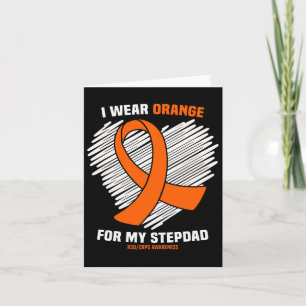 Cartão Eu Visto Laranja Para A Minha Consciência Do Stepd