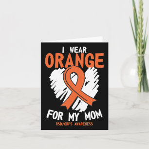 Cartão Eu Visto Laranja Para Minha Mãe Rsd Crps Suporte C