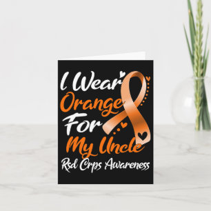 Cartão Eu Visto Laranja Para O Meu Tio Rsd Crps Consciênc
