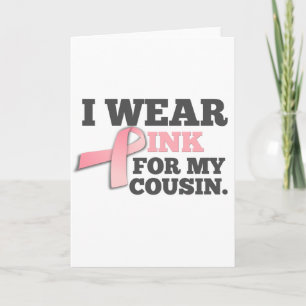 Cartão EU VISTO PINK PELA MINHA Consciência do Cancer da 