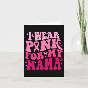 Cartão Eu Visto Rosa Para A Minha Mãe Apoiando Esquadrões