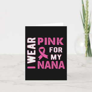 Cartão Eu Visto Rosa para a Sensibilização do Cancer de M