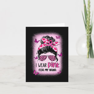 Cartão Eu Visto Rosa Para Minha Consciência Do Cancer De