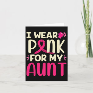 Cartão Eu Visto Rosa Para Minha Tia Minha Tia Cancer De M