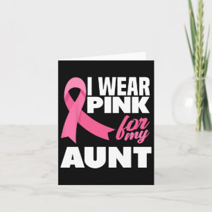 Cartão Eu Visto Rosa Para Minha Tia Tia Cancer De Mama Co