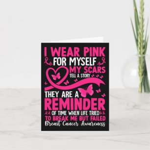 Cartão Eu Visto Rosa Por Mim Próprio As Minhas Cicatrizes