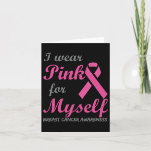 Cartão Eu Visto Rosa Por Mim Próprio Cancer De Sensibiliz