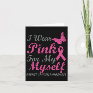 Cartão Eu Visto Rosa Por Minha Consciência Do Cancer Da M
