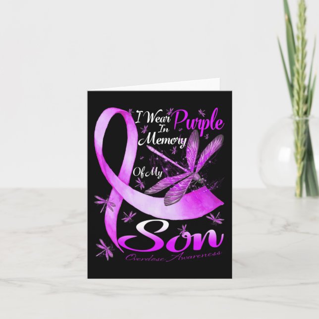 Cartão Eu Visto Roxo Na Memória Para O Meu Filho Sobredos (Frente)