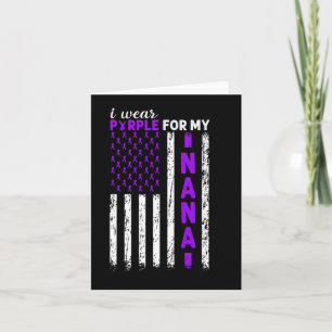 Cartão Eu Visto Roxo Para O Meu Câncer de pâncreas Nana U