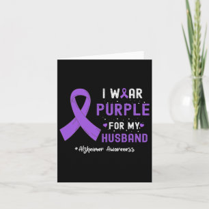 Cartão Eu Visto Roxo pelo meu Husbynd Heimerheimer