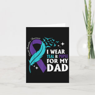 Cartão Eu Visto Teal & Puro A Prevenção Suicida do Me