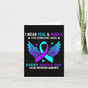 Cartão Eu Visto Teal & Roxo Para Alguém Que Sinto Fal