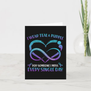 Cartão Eu Visto Teto E Roxo Para Alguém Que Eu Sinto Falt