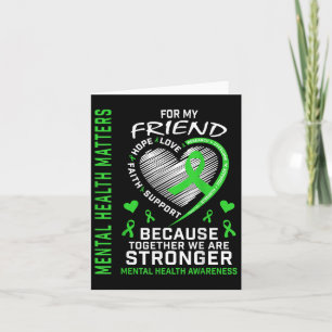 Cartão Eu Visto Verde Para Minha Amiga Saúde Mental S. Aw
