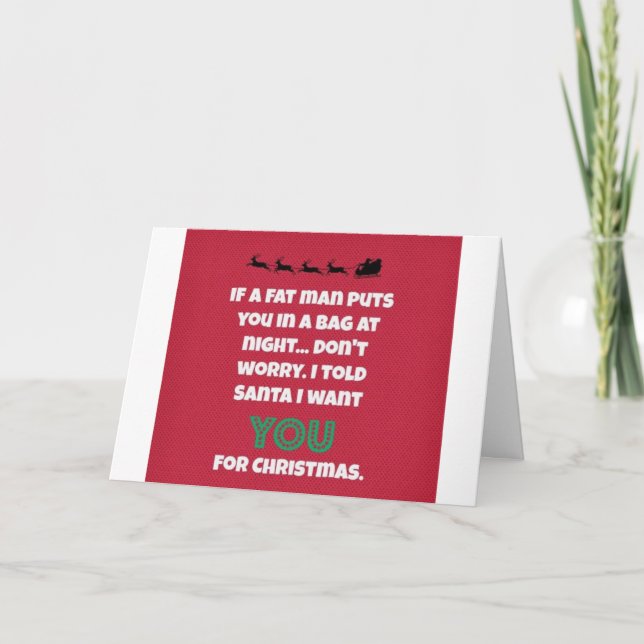 CARTÃO **EU VOU FORNECER O MISTÉRIO PARA O NOSSO NATAL** (Frente)