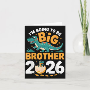 Cartão Eu vou ser o Big Brother 2026 - Gravidez Dino