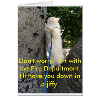 Cartão Eu vou te levar em um instante.