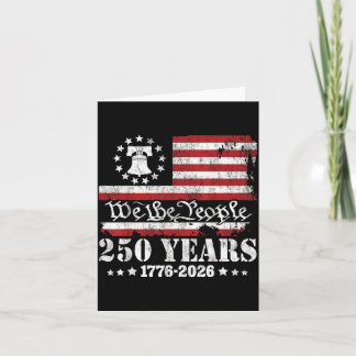 Cartão EUA 250 Anos 1776-2026 Nós O Povo Sino da Liberdad