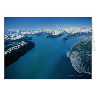 Cartão EUA,Alaska,Glacier Bay National Park,vista aérea