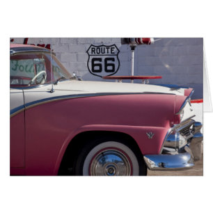 Cartão EUA, arizona, Williams. Rt. 66 cidade, os anos 50