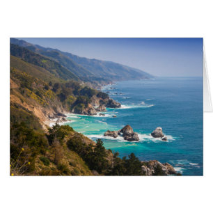 Cartão EUA, Califórnia. Costa da Califórnia, Big Sur