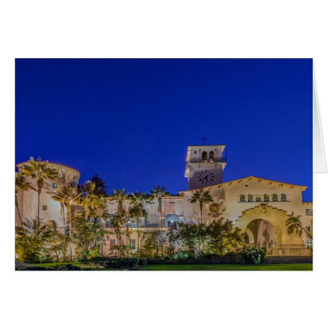 Cartão EUA, Califórnia, Papais noeis Barbara (Frente Horizontal)