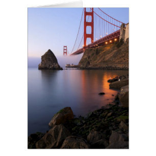 Cartão EUA, Califórnia, São Francisco. Golden Gate