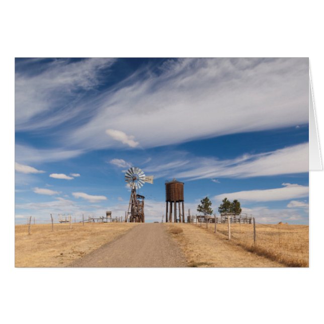 Cartão EUA, Dakota do Sul, Stamford, 1880 Town (Frente Horizontal)