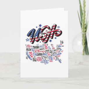 Cartão EUA Mapa Estados Unidos Estados Unidos Estados Uni