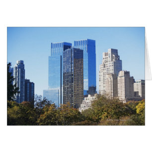 Cartão EUA, Nova Iorque, Central Park com skyline