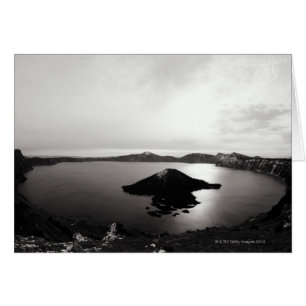 Cartão EUA, Oregon, Crater Lake, Wizard Island,