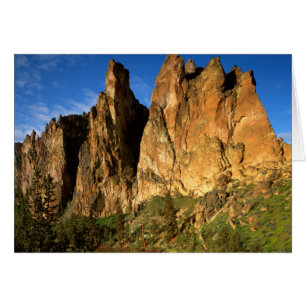 Cartão EUA, Oregon, Penhascos de Granito em Smith Rock St
