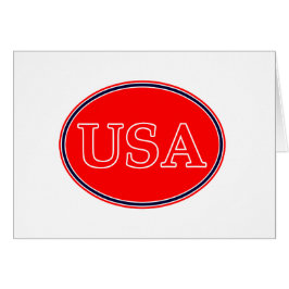 Cartão EUA Red White e Blue 3 O MUSEUM Zazzle presentes