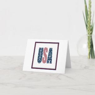 Cartão EUA Stars and Stripes Notecard