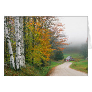 Cartão EUA, Vermont. Casa de Açúcar Perto da Cidade de So