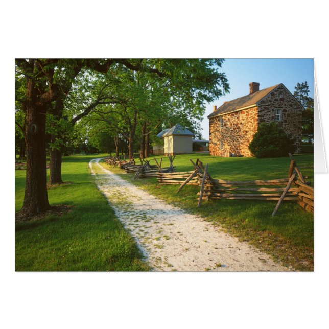 Cartão EUA, Virginia, Condado de Fairfax, Sully Plantatio (Frente Horizontal)