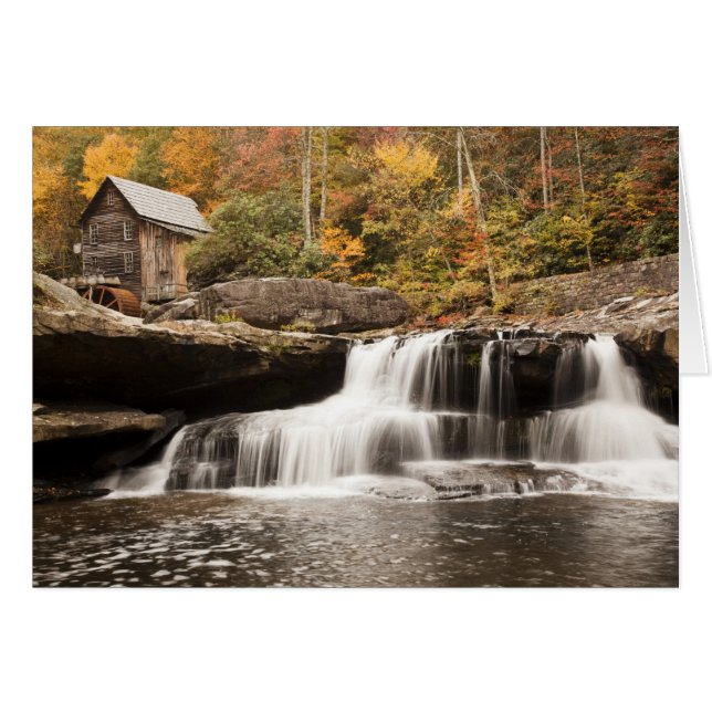 Cartão EUA, Virgínia Ocidental, Clifftop. Babcock State (Frente Horizontal)