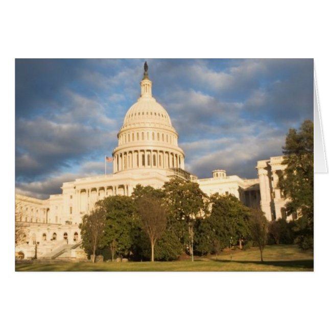 Cartão EUA, Washington DC, edifício do Capitólio (Frente Horizontal)