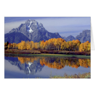 Cartão EUA, Wyoming, Parque Nacional Grand Teton. Mt.